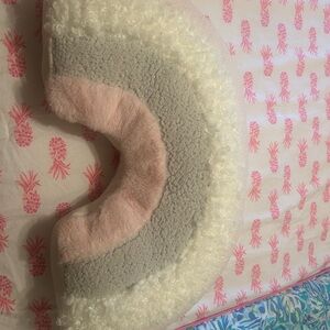 UGG Pink and White Sherpa Collar